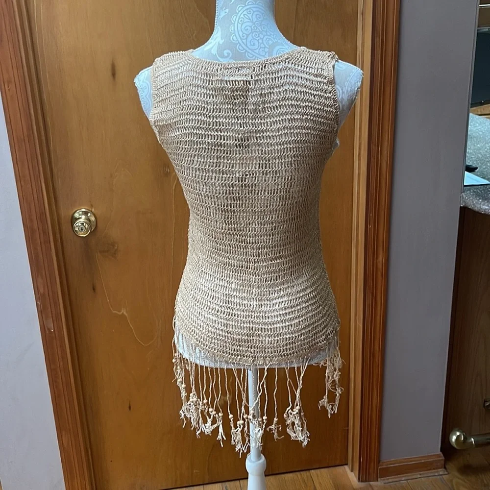 NWT!  Buffalo David Bitton crochet tank. SIze L - Picture 4 of 4